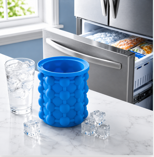 Molde Siliconado Para Cubos De Hielo