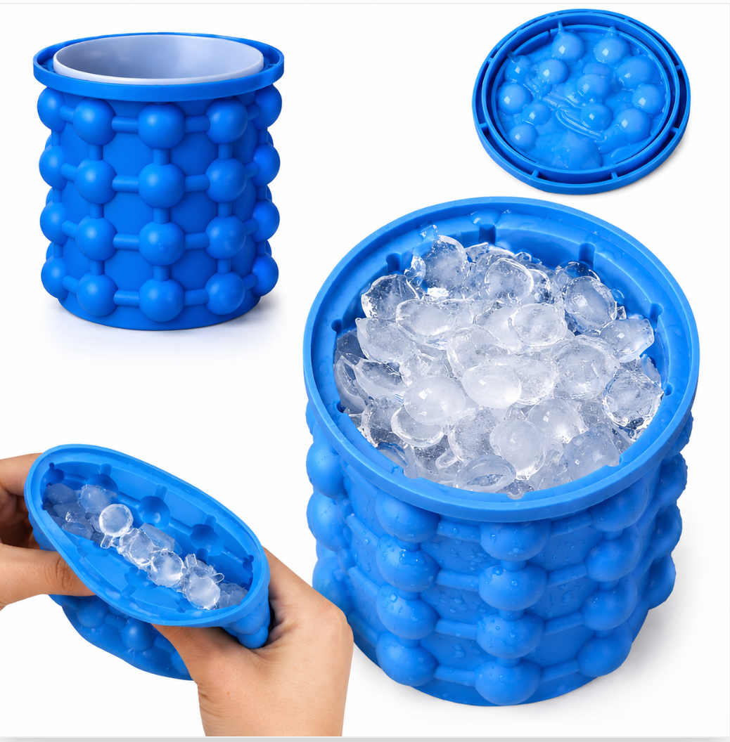 Molde Siliconado Para Cubos De Hielo