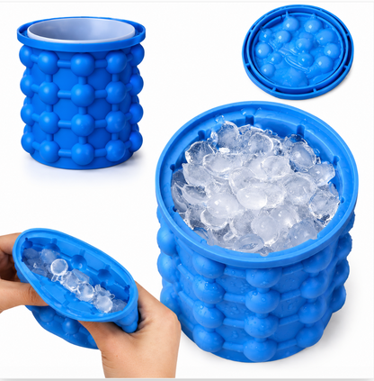 Molde Siliconado Para Cubos De Hielo