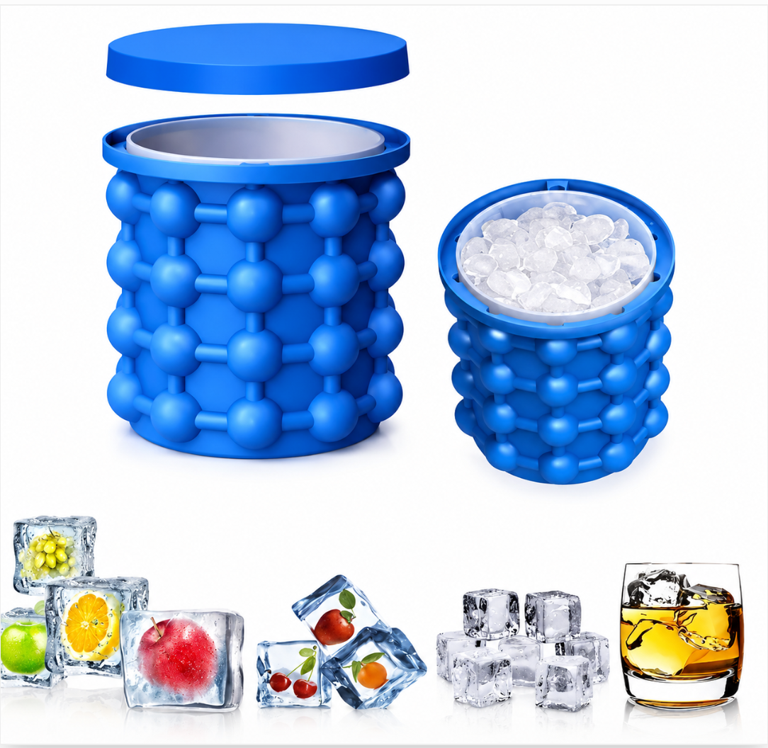 Molde Siliconado Para Cubos De Hielo