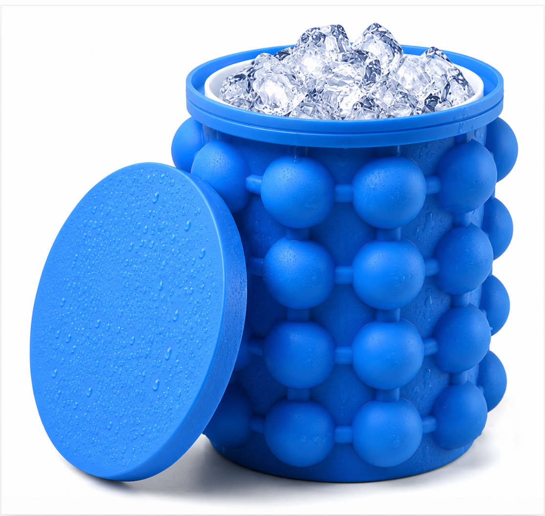 Molde Siliconado Para Cubos De Hielo